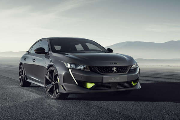 百公里加速4.3秒，标致推508高性能版插混概念车，日内瓦车展首发