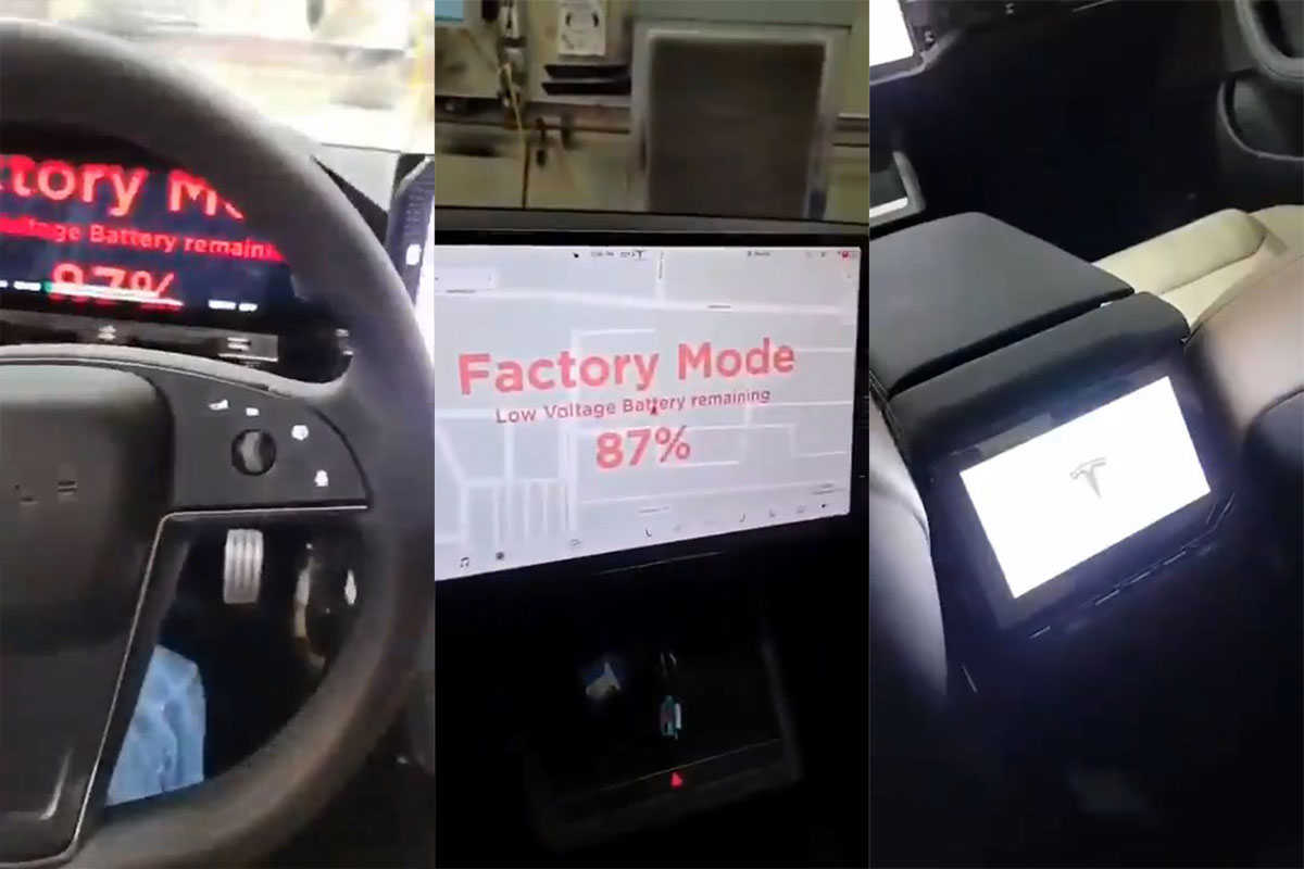 特斯拉Model S工厂视频泄露，方向盘真圆！